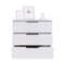 Tuhome Kaia 3 Drawers Dresser, Superior Top, White CLB6590 - alternate 3